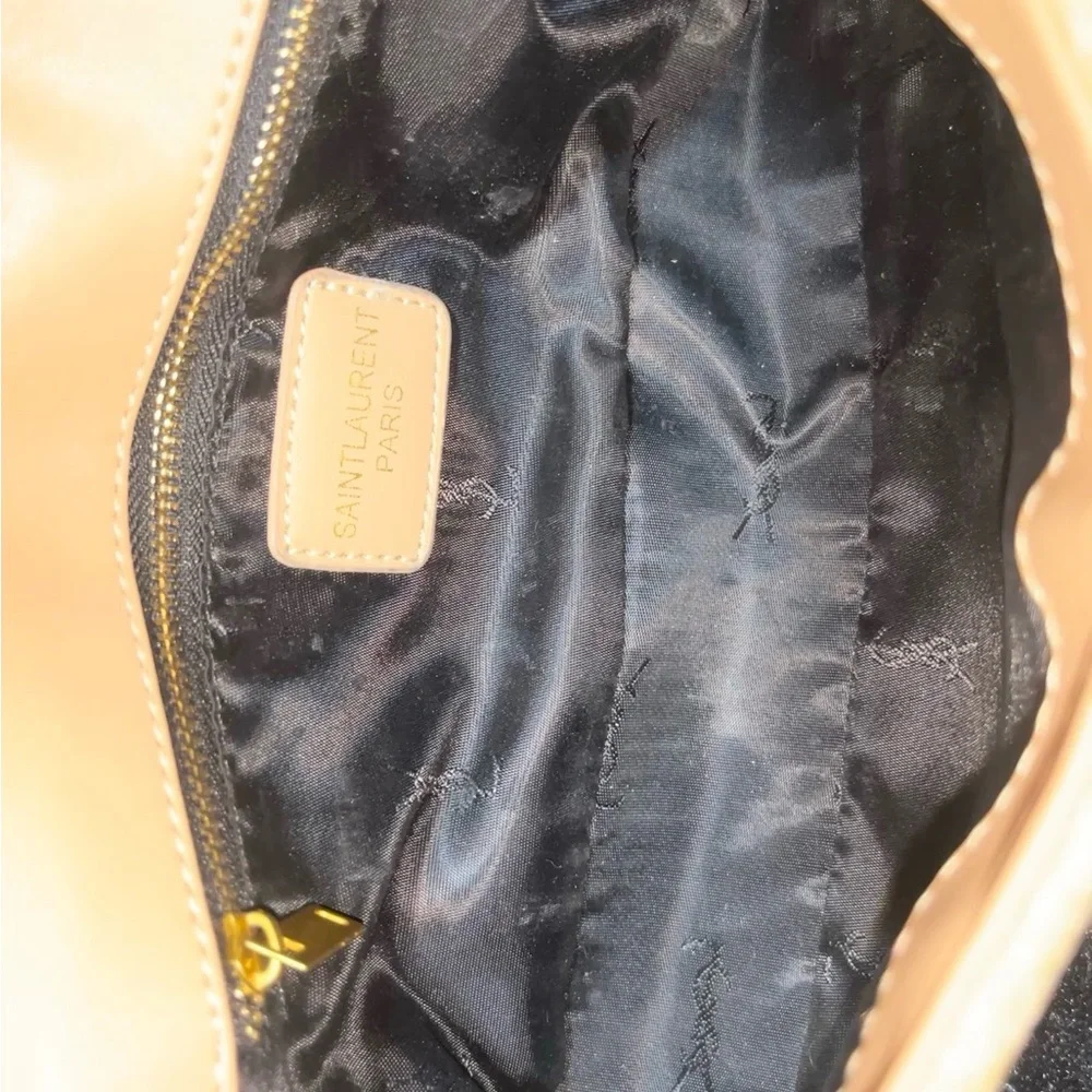 Yves Saint Laurent Gold-Accent Straw Crossbody Bag - Picture 3 of 4